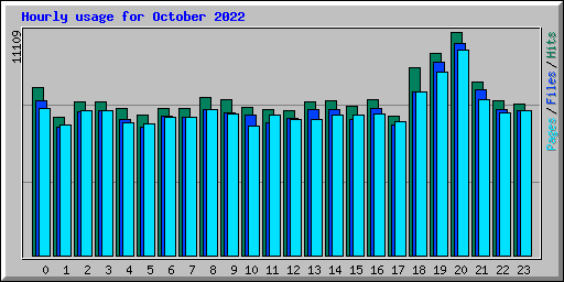 Hourly usage for October 2022