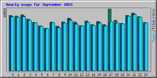 Hourly usage for September 2023